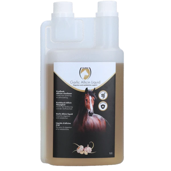 Tekutý česnek pro koně, 1 l – Excellent Horse Garlic Allicin Liquid
