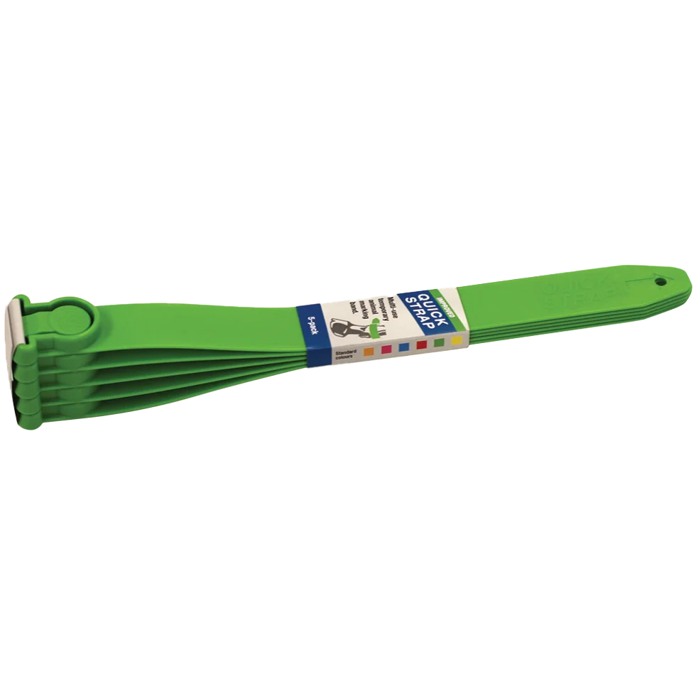 Identifikační pásek pro krávy Quick Strap zelený, 33,5 cm, 5 kusů - Obrázek 1