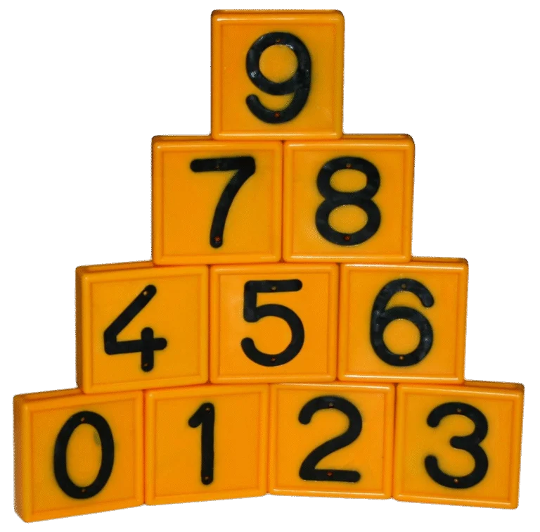 Číselná trubička na obojek No. 1, žlutá 6/9