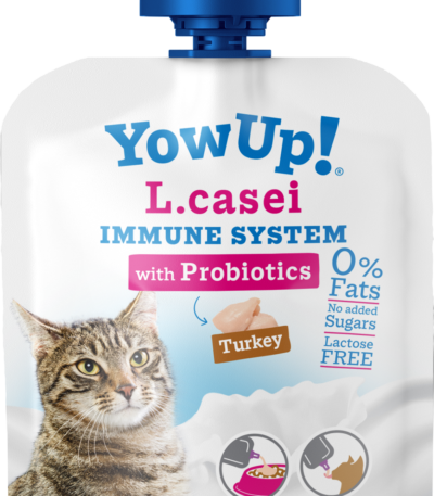 Kočičí jogurt s probiotiky a krůtím masem, bez laktózy, 85 g – YowUp! L. Casei Immune System Turkey