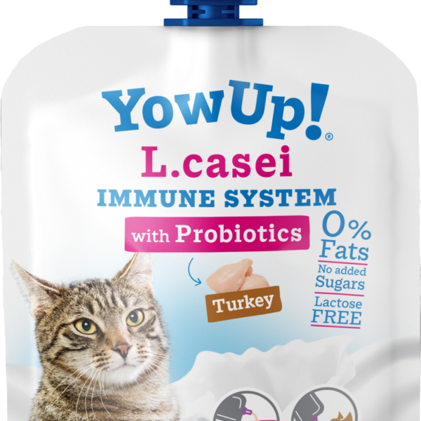 Kočičí jogurt s probiotiky a krůtím masem, bez laktózy, 85 g – YowUp! L. Casei Immune System Turkey