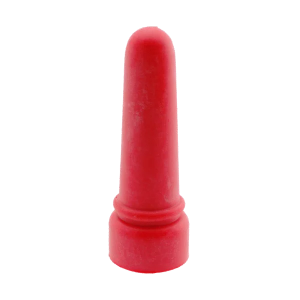 Gumový napájecí dudlík pro jehňata, dlouhý, červený