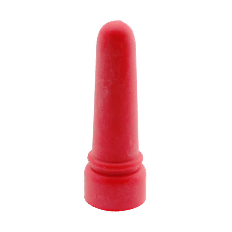 Gumový napájecí dudlík pro jehňata, dlouhý, červený