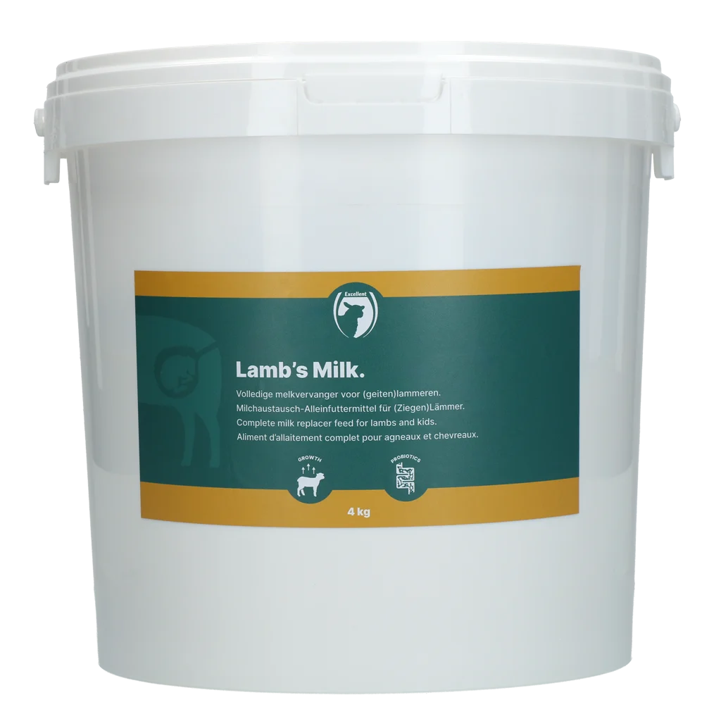 Mléčná krmná směs pro jehňata se sušeným odstředěným mlékem, 4 kg – Excellent Lammetjesmelk - Obrázek 1