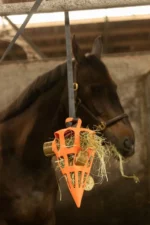 Žvýkací blok pro koně se senem a zeleninou, 4 kusy – LAX Tierfutter Weide Knabbelblok Hooi/Groente - Obrázek 3