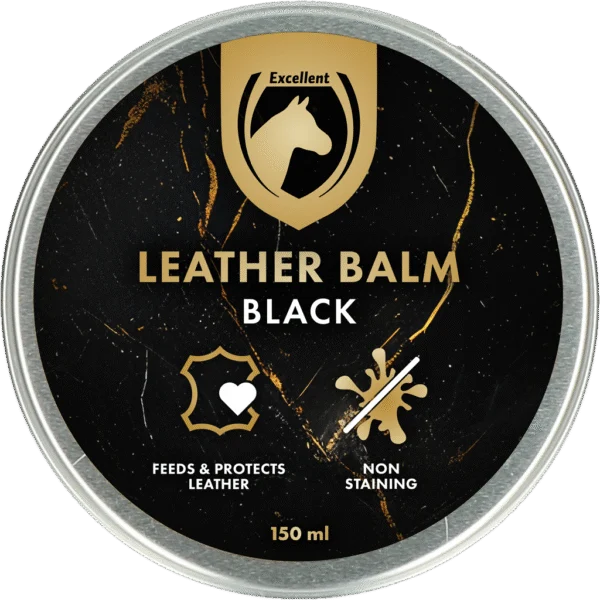 Balzám na kůži se včelím voskem a lanolinem, černý, 150 ml – Excellent Leder & Zadel Balm Zwart