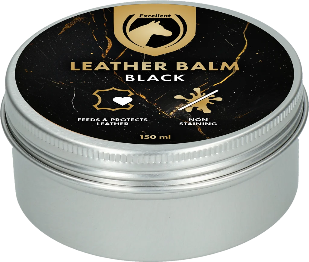 Balzám na kůži se včelím voskem a lanolinem, černý, 150 ml – Excellent Leder & Zadel Balm Zwart - Obrázek 2