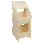 Dřevěné snáškové hnízdo pro slepice se 2 oddíly, vnitřní rozměr 27 x 31 cm – Kerbl Duo