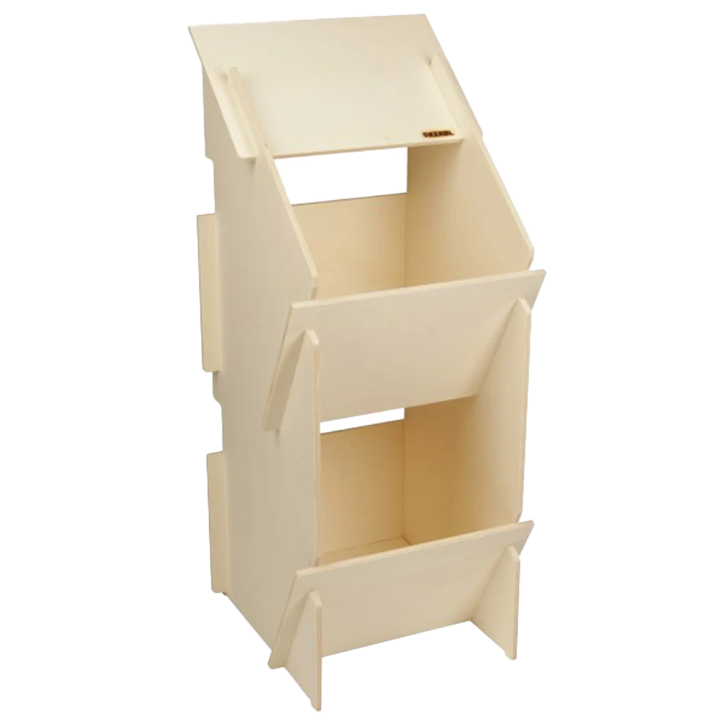 Dřevěné snáškové hnízdo pro slepice se 2 oddíly, vnitřní rozměr 27 x 31 cm – Kerbl Duo - Obrázek 1