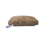 Polštář pro psa s drcenými pěnovými vločkami M Taupe, 80 x 55 x 10 cm – Let's Sleep Plush Pillow