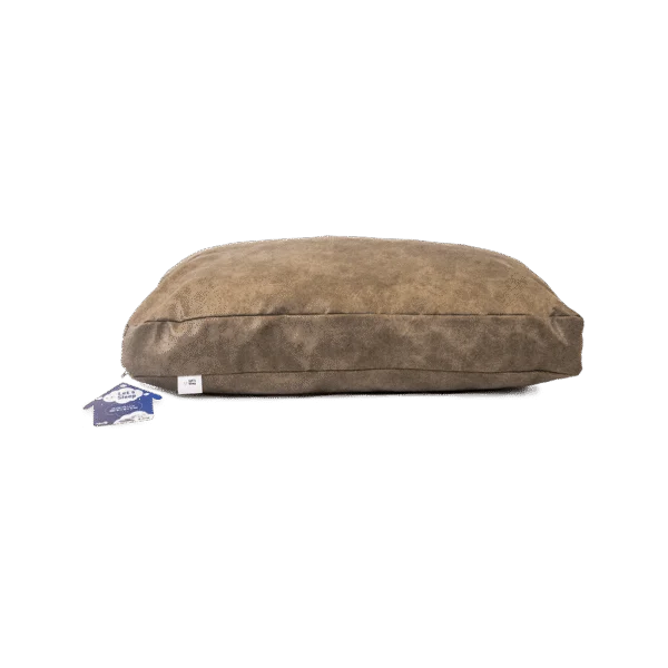 Polštář pro psa s drcenými pěnovými vločkami M Taupe, 80 x 55 x 10 cm – Let's Sleep Plush Pillow