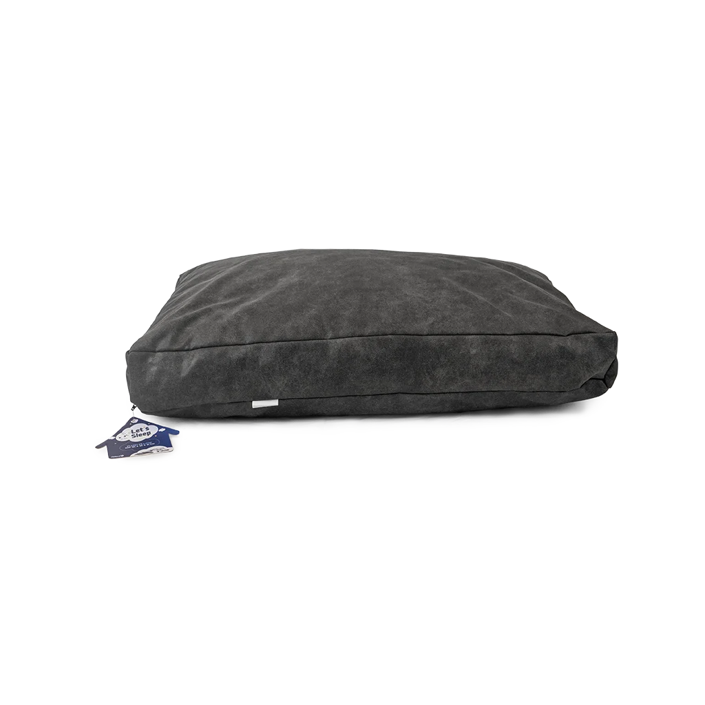 Polštář pro psa s pěnovými vločkami M antracitový, 80 x 55 x 10 cm – Let's Sleep Plush Pillow - Obrázek 1