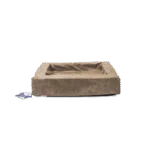 Pelíšek pro psa se zvýšeným okrajem, taupe M, 60 x 50 x 12 cm – Let's Sleep Comfy Cushion
