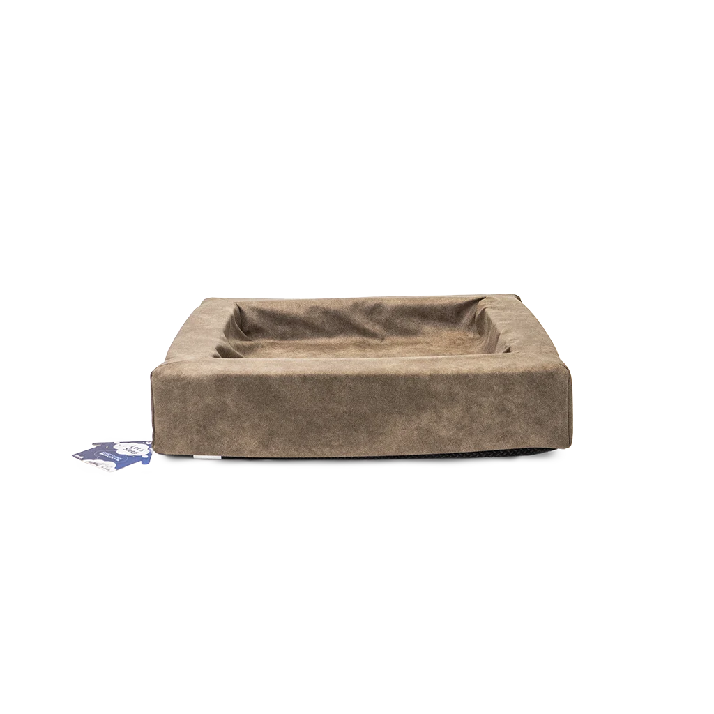 LETS0520A.png Pelíšek pro psa se zvýšeným okrajem, taupe M, 60 x 50 x 12 cm – Let's Sleep Comfy Cushion - Obrázek 1