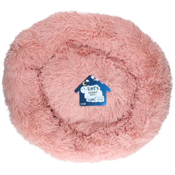 Pelíšek pro psa ve tvaru donutu, růžový, L, ø 60 cm – Let's Sleep Donut