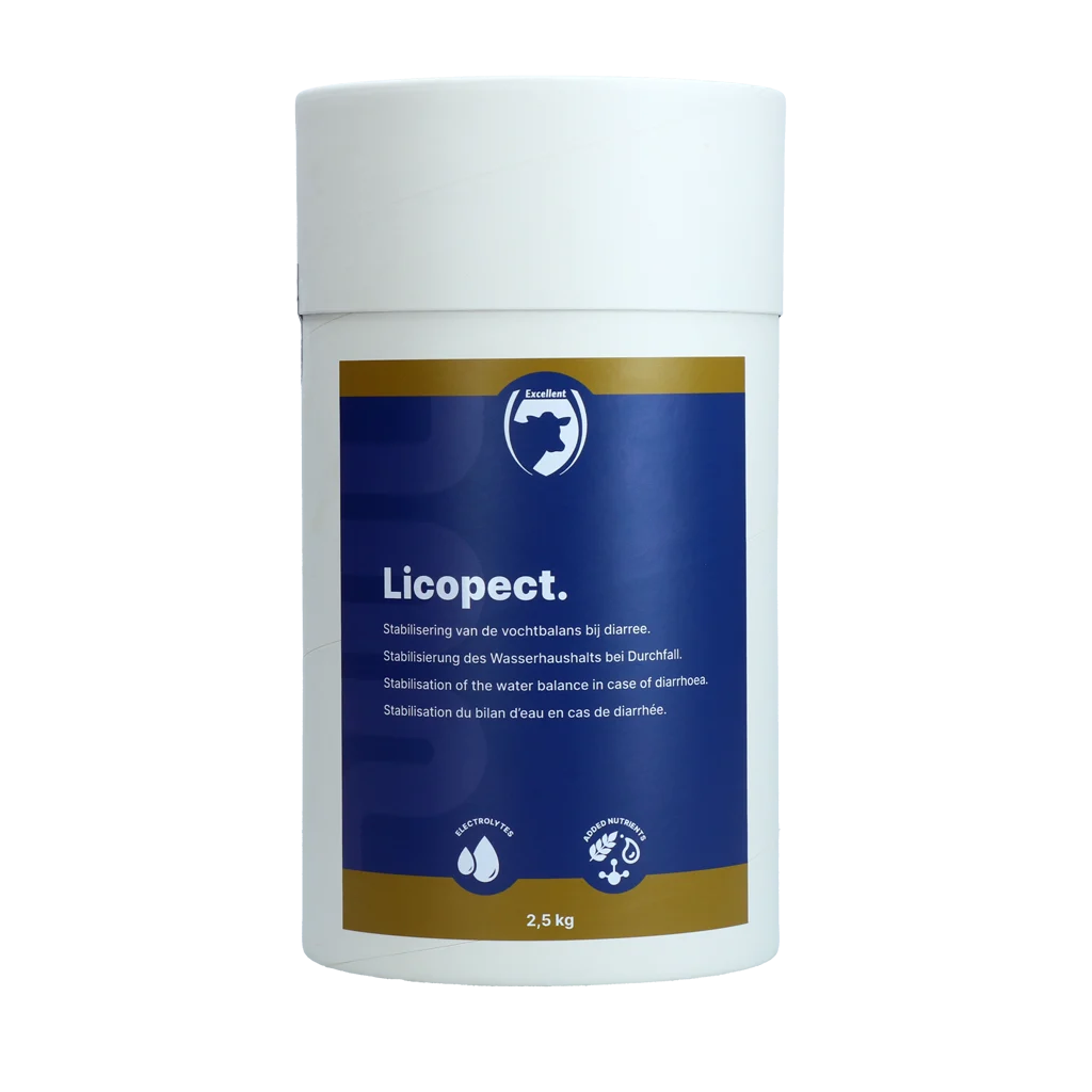 Dietní krmivo pro telata s elektrolyty a pektiny 2,5 kg – Excellent Licopect - Obrázek 1