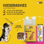 Lněný olej pro psy s omega 3, lisovaný za studena, 500 ml – Excellent Pets Linseed Oil - Obrázek 2