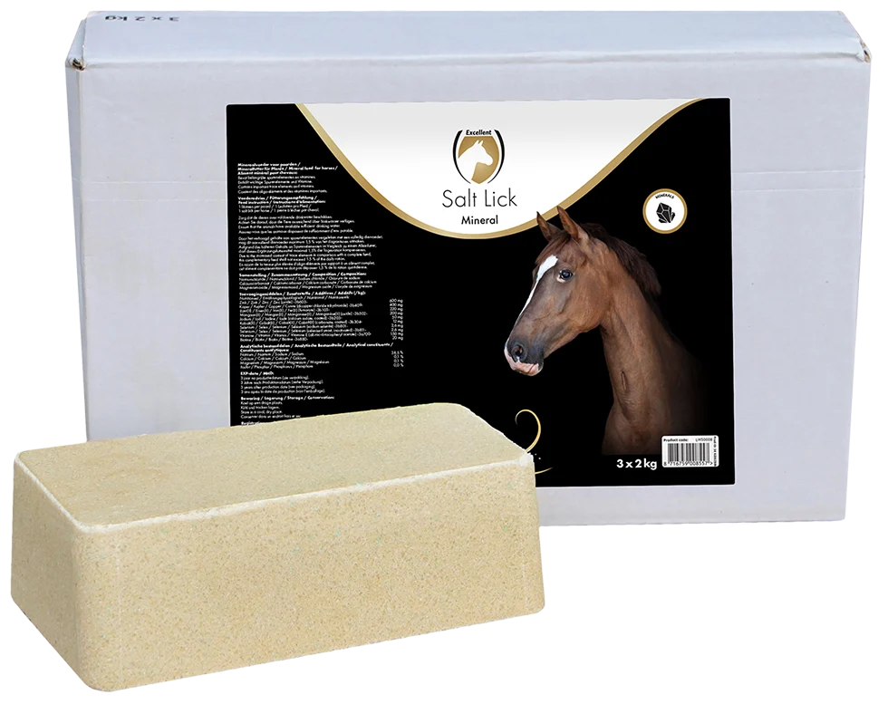 Minerální liz pro koně, 3 x 2 kg – Excellent Horse Salt Lick Mineral - Obrázek 1