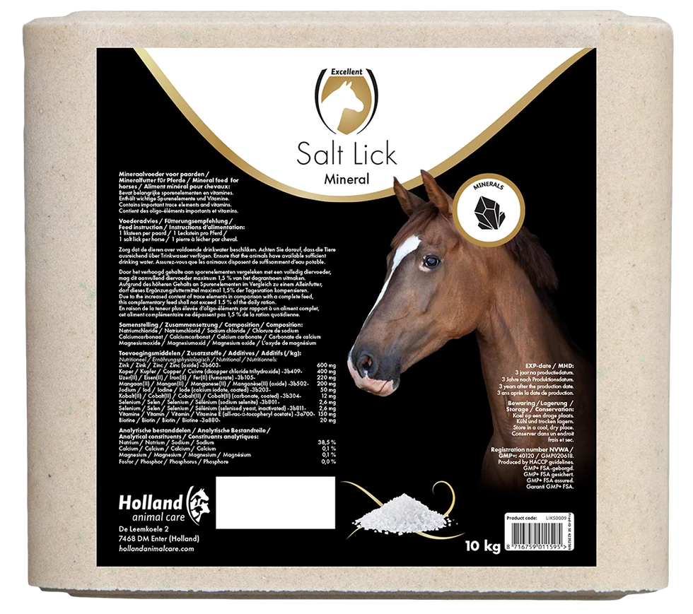 Minerální liz pro koně, 10 kg – Excellent Horse Salt Lick Mineral - Obrázek 1