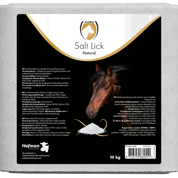 Liz z kamenné soli pro koně, 10 kg – Excellent Horse Salt Lick Naturel