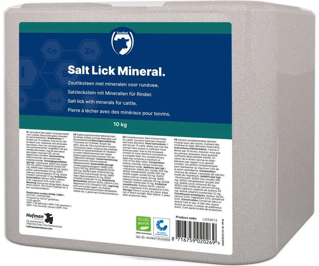 Liz z kamenné soli pro skot, 10 kg – Excellent Mineral Rund - Obrázek 1