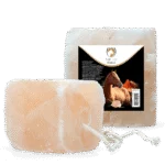 Solný liz z himálajské soli pro koně s provazem, 2 až 3 kg – Excellent Horse Salt Lick Himalaya