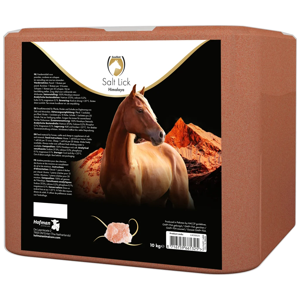 Solný liz z himálajské soli pro koně, 10 kg – Excellent Horse Salt Lick Himalaya - Obrázek 1