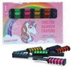 Křídy na srst pro koně, duhové barvy, 6 kusů – Lucky Horse Unicorn duhové křídy na srst
