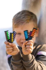 Křídy na srst pro koně, duhové barvy, 6 kusů – Lucky Horse Unicorn duhové křídy na srst - Obrázek 4