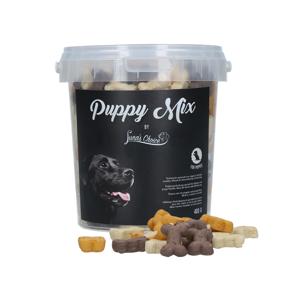 LUNA0030.png Odměňovací pamlsky pro štěňata, pečené v troubě – Luna's Choice Puppy Mix S - Obrázek 1