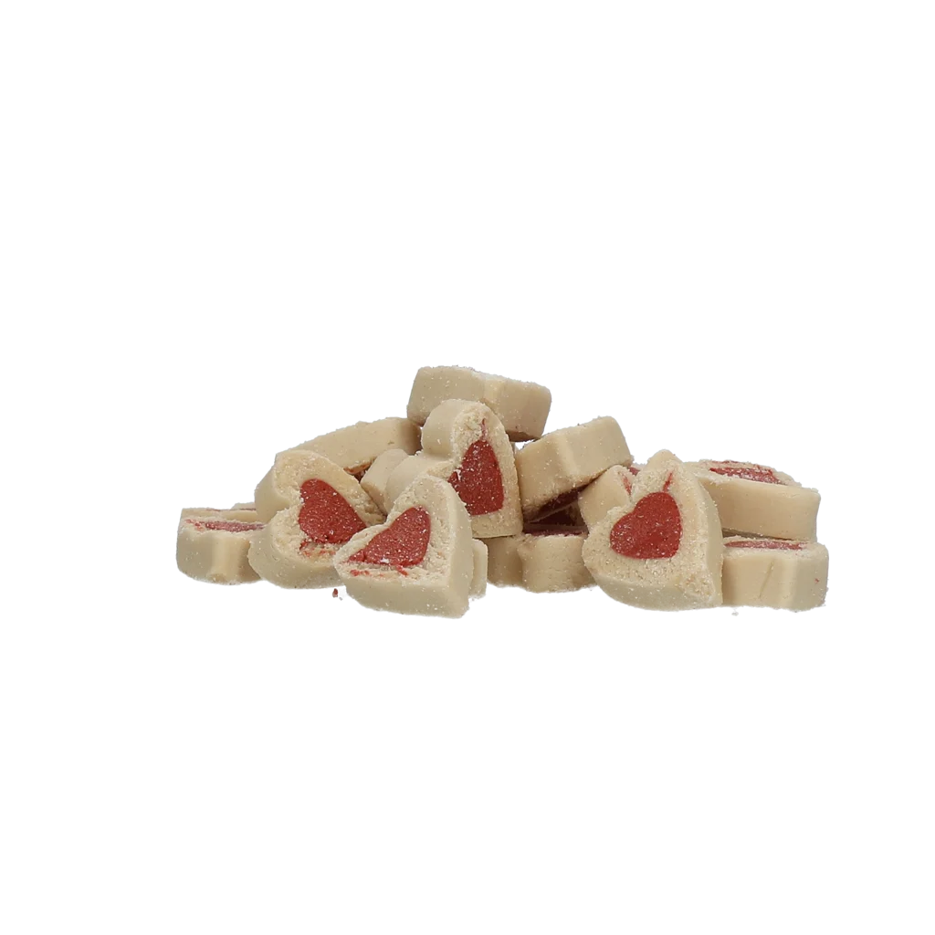 Výcvikové pamlsky s masem a lososem, srdíčka, 500 g – Luna's Choice Trainer Mix Hartjes - Obrázek 2