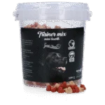 Výcvikové pamlsky s masem a lososem, malá srdíčka, 500 g – Luna's Choice Trainer Mix Hartjes (klein)