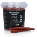 Lososové tyčinky pro psy, měkké, 11 cm, 500 g – Luna's Choice Trainer Mix lososové tyčinky