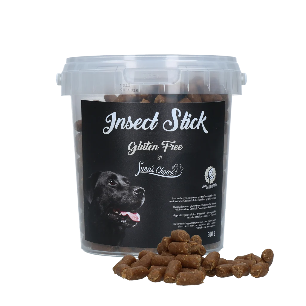 Výcvikové pamlsky s hmyzím proteinem, bez lepku, 500 g – Luna's Choice Trainer Mix Insect Stick Hypoallergenic (bez lepku) - Obrázek 1