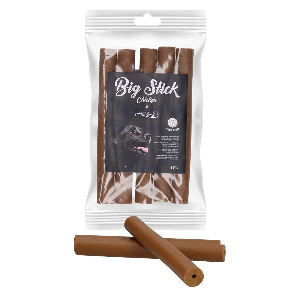 Měkké tyčinky pro psy s kuřecím masem, 5 kusů – Luna's Choice Big Stick - Obrázek 1