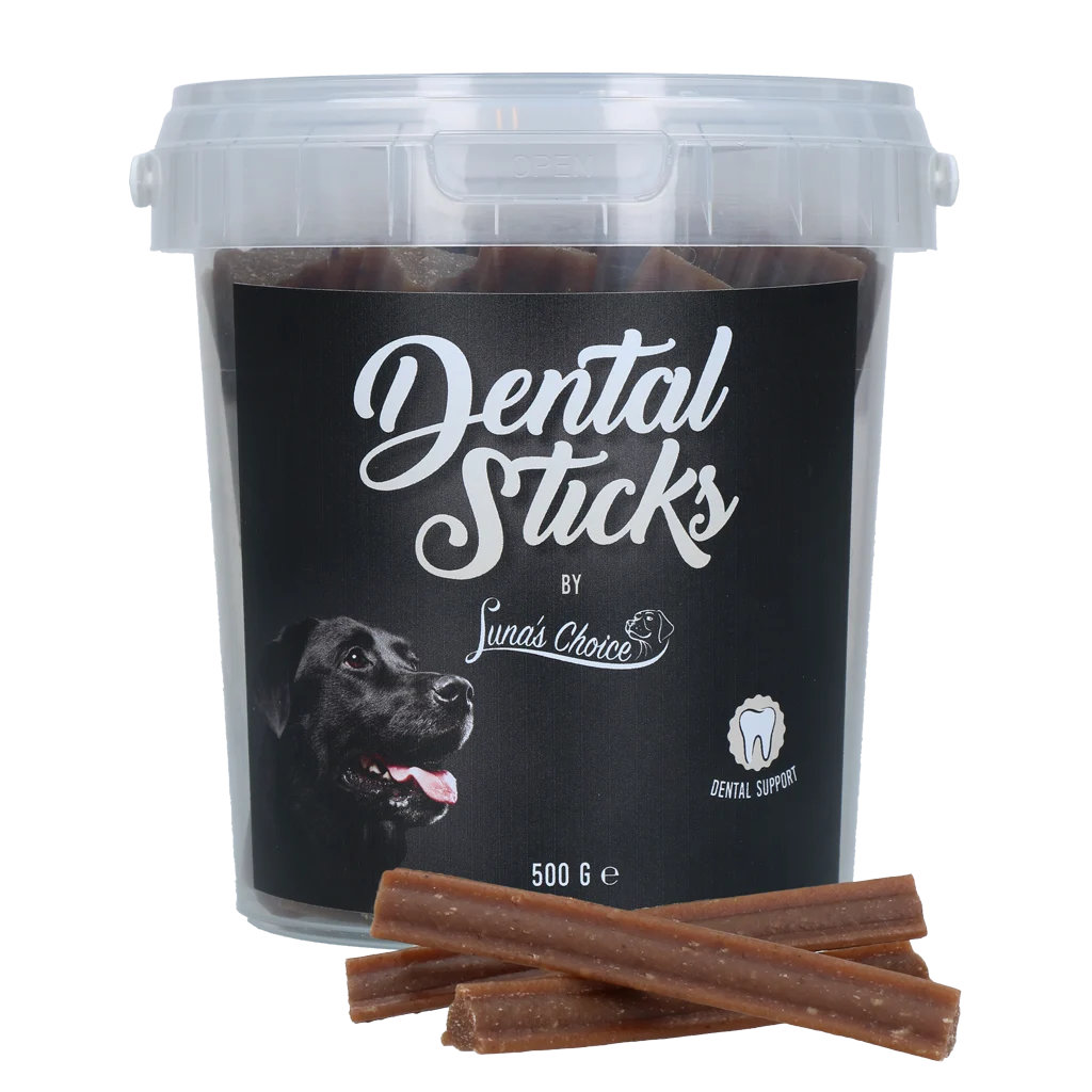 LUNA0060.png Žvýkací tyčinky pro psy bez přidaného cukru, 25 kusů, 500 g – Luna's Choice Dental Sticks - Obrázek 1