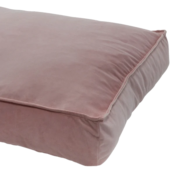 Růžový polštář pro psy z veluru, M 100 x 70 x 15 cm – Madison Velours Lounge Cushion