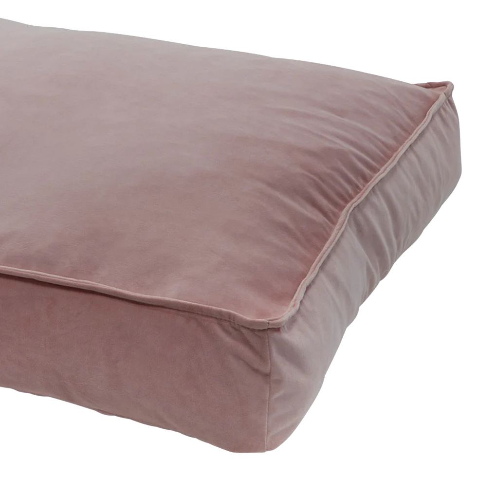 MADI08102.png Růžový polštář pro psy z veluru, M 100 x 70 x 15 cm – Madison Velours Lounge Cushion - Obrázek 1