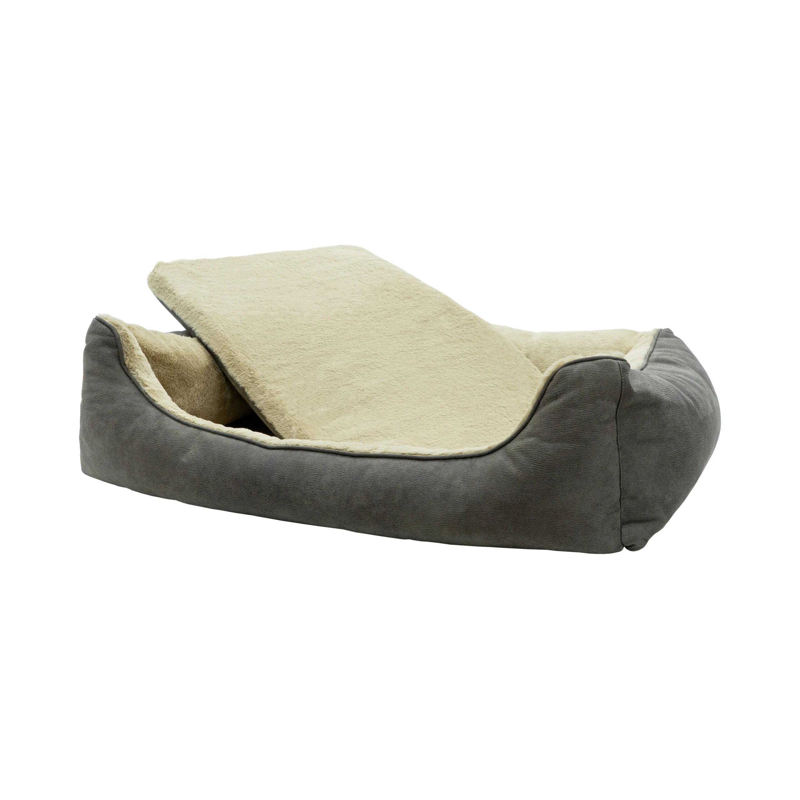 Ortopedický psí polštář s paměťovou pěnou, šedý S – Madison Sofa Orthopedisch - Obrázek 4