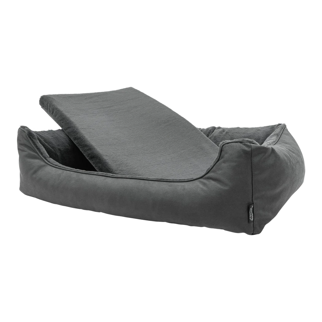 Ortopedický psí polštář s paměťovou pěnou, šedý S – Madison Sofa Orthopedisch - Obrázek 2