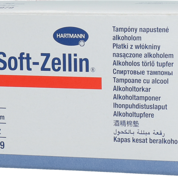 Alkoholové tampony k čištění ústí struku – Hartmann Soft-Zellin