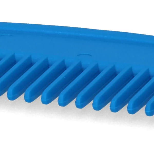 Plastový hřeben na hřívu, 100 mm, modrý – Vplast