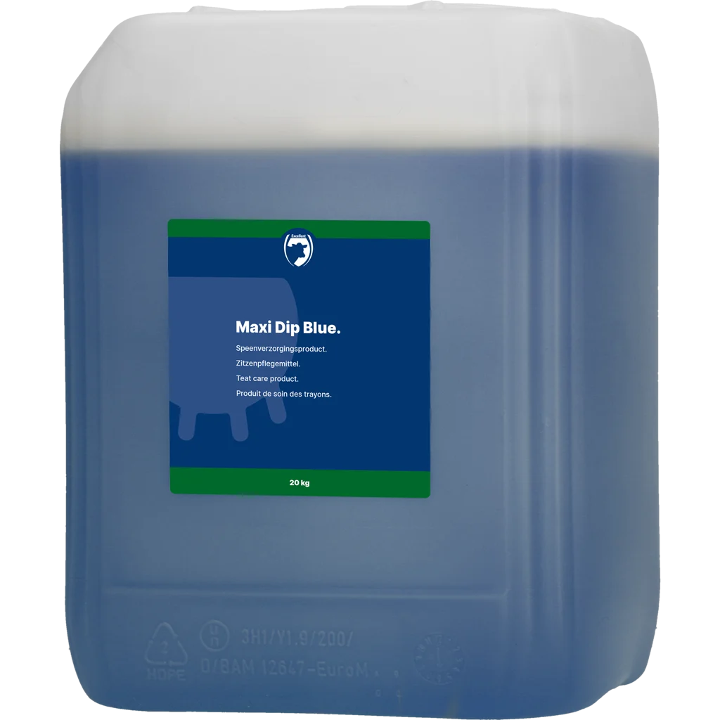 MAXI0021.png Přípravek na dezinfekci struků s chlorhexidinem, 20 kg – Excellent Maxi Dip Blue - Obrázek 1