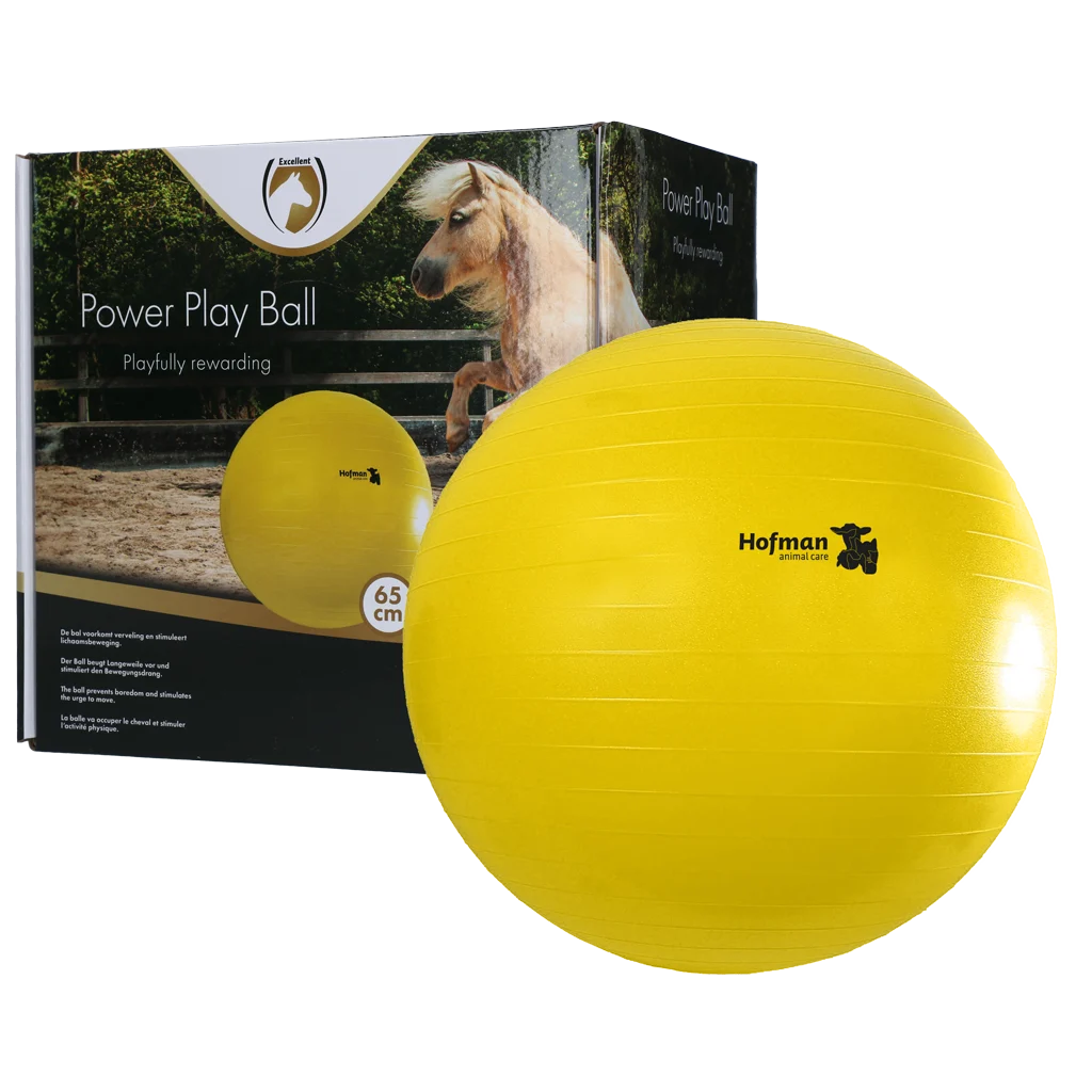 Žlutý hrací míč pro koně, 65 cm – Maximus Power Play Ball - Obrázek 1