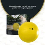 Míč na hraní pro koně, žlutý, 75 cm – Maximus Power Play Ball - Obrázek 3