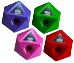 Růžová krmná kostka pro koně, otvor na pamlsky 37 mm – Maximus Feed & Play Cube - Obrázek 2