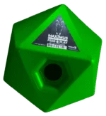Krmná hračka pro koně s otvorem na pamlsky 37 mm, zelená – Maximus Feed & Play Cube