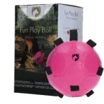 Hračka pro koně s elastickými poutky, 19 cm, růžová – Excellent Horse Fun Play Ball