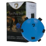 Míč na hraní pro koně s elastickými pásky, 19 cm, modrý – Excellent Horse Fun Play Ball