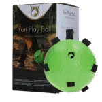 Míč na hraní pro koně s elastickými poutky, 19 cm, zelený – Excellent Horse Fun Play Ball